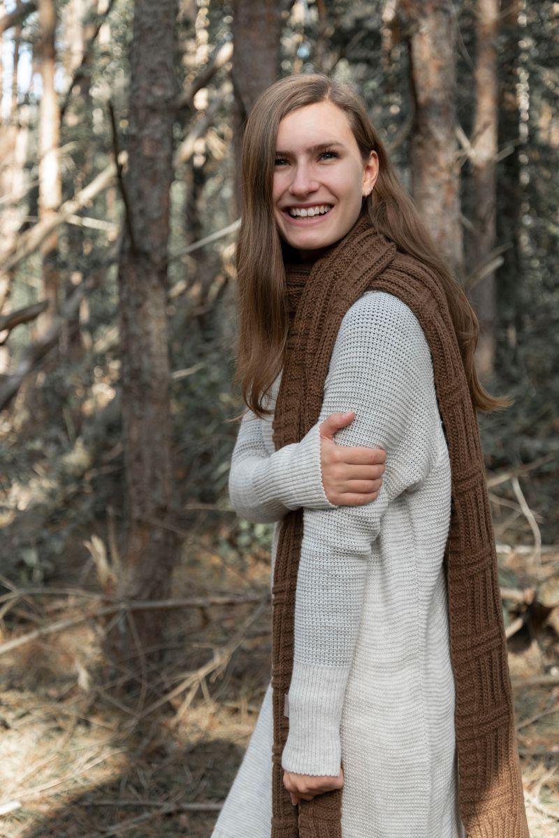 Knit Factory Jamie Gebreide Jurk Beige - 40/42