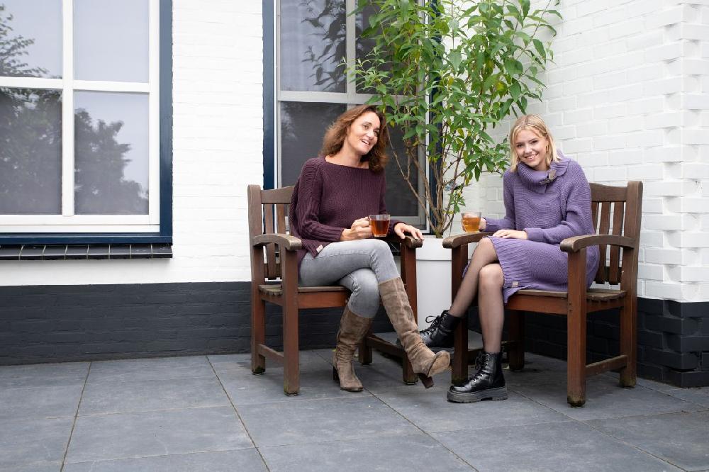 Knit Factory Jamie Gebreide Jurk Violet - 36/38