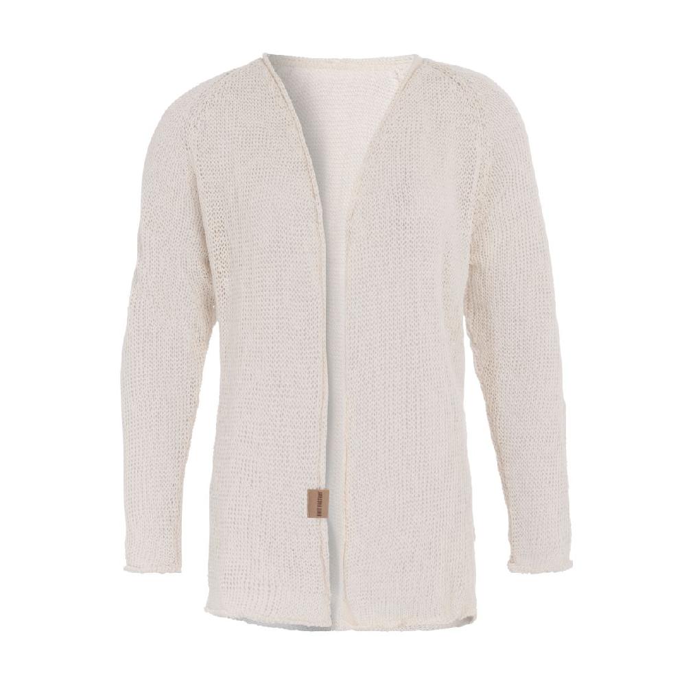knit factory Jasmin Kort Gebreid Vest Beige - 36/38