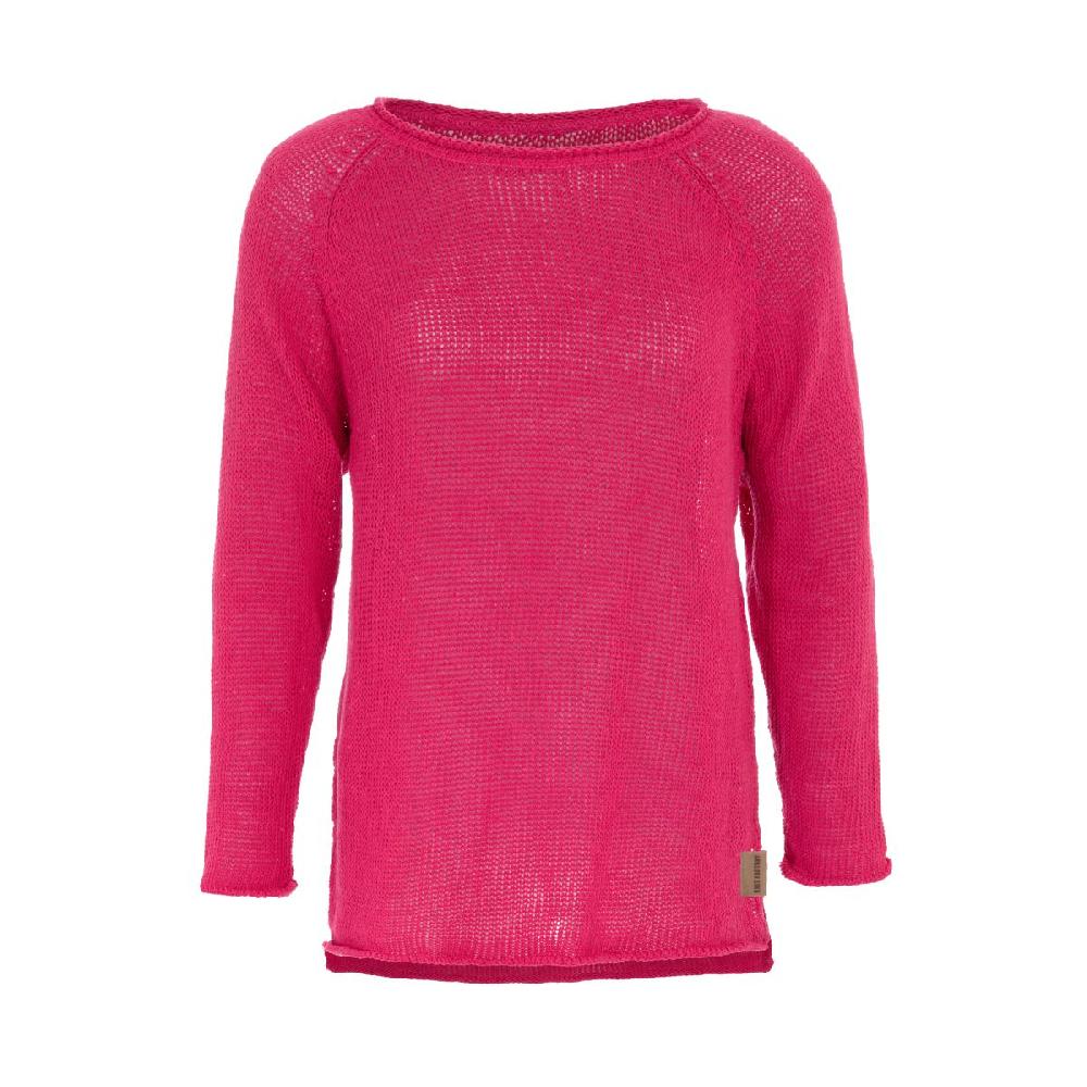 knit factory Jasmin Trui Fuchsia - 36/38