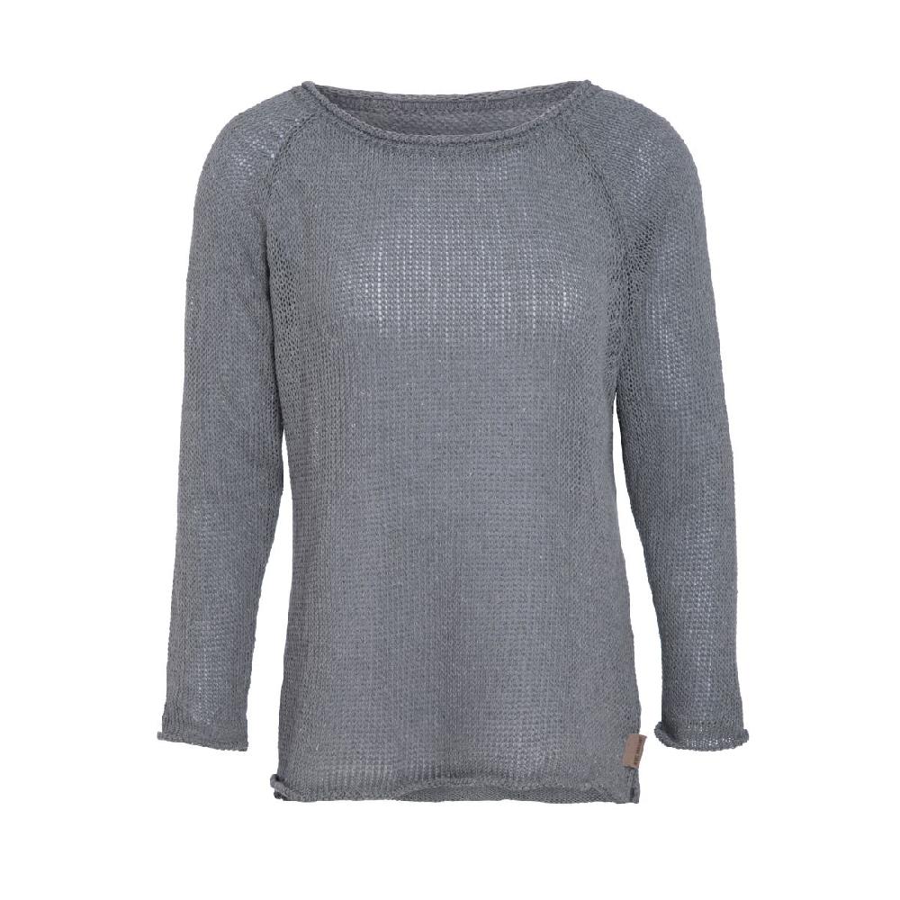 knit factory Jasmin Trui Licht Grijs - 40/42