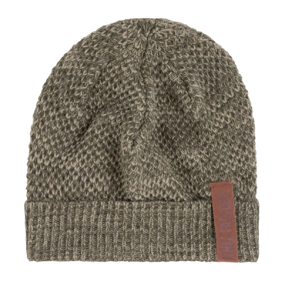 knit factory Jazz Beanie Groen/Olive