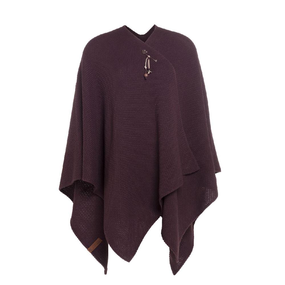 knit factory Jazz Omslagvest Aubergine
