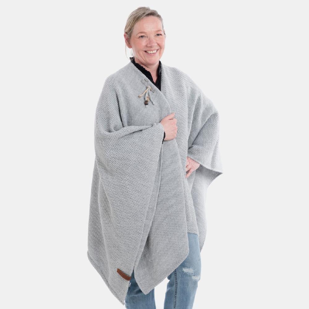 Knit Factory Jazz Omslagvest Licht Grijs