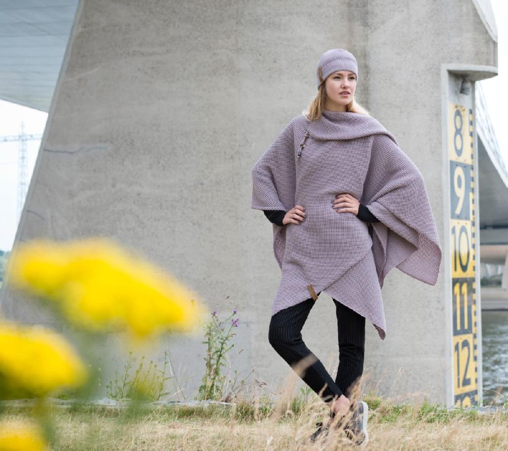 Knit Factory Jazz Omslagvest Mauve