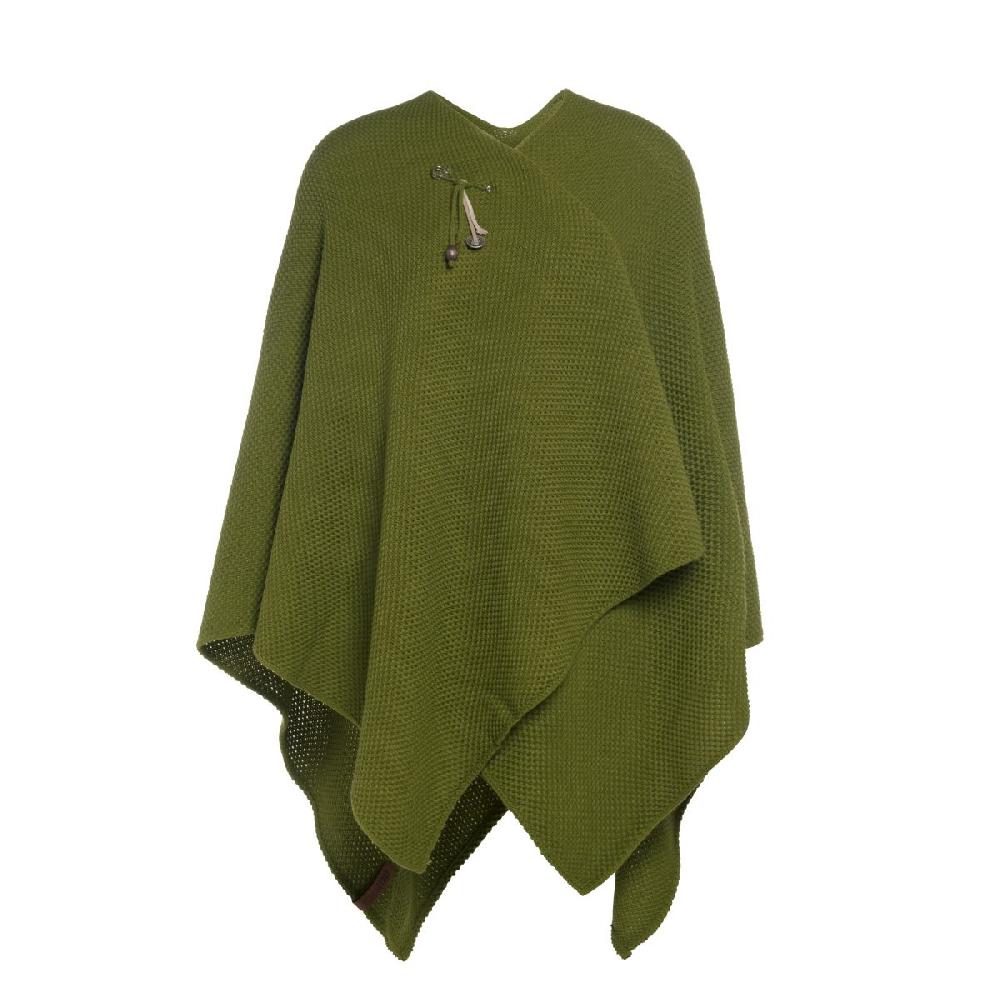 knit factory Jazz Omslagvest Mosgroen