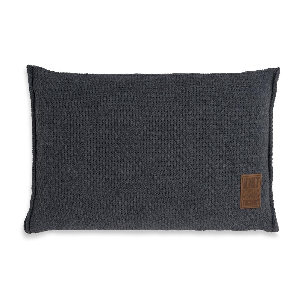 knit factory Jesse Kussen Antraciet - 60x40