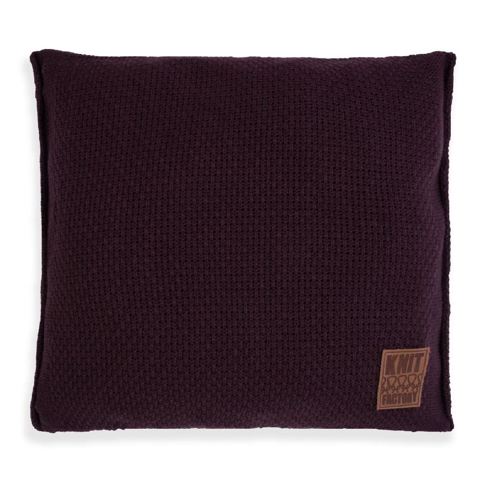 knit factory Jesse Kussen Aubergine - 50x50