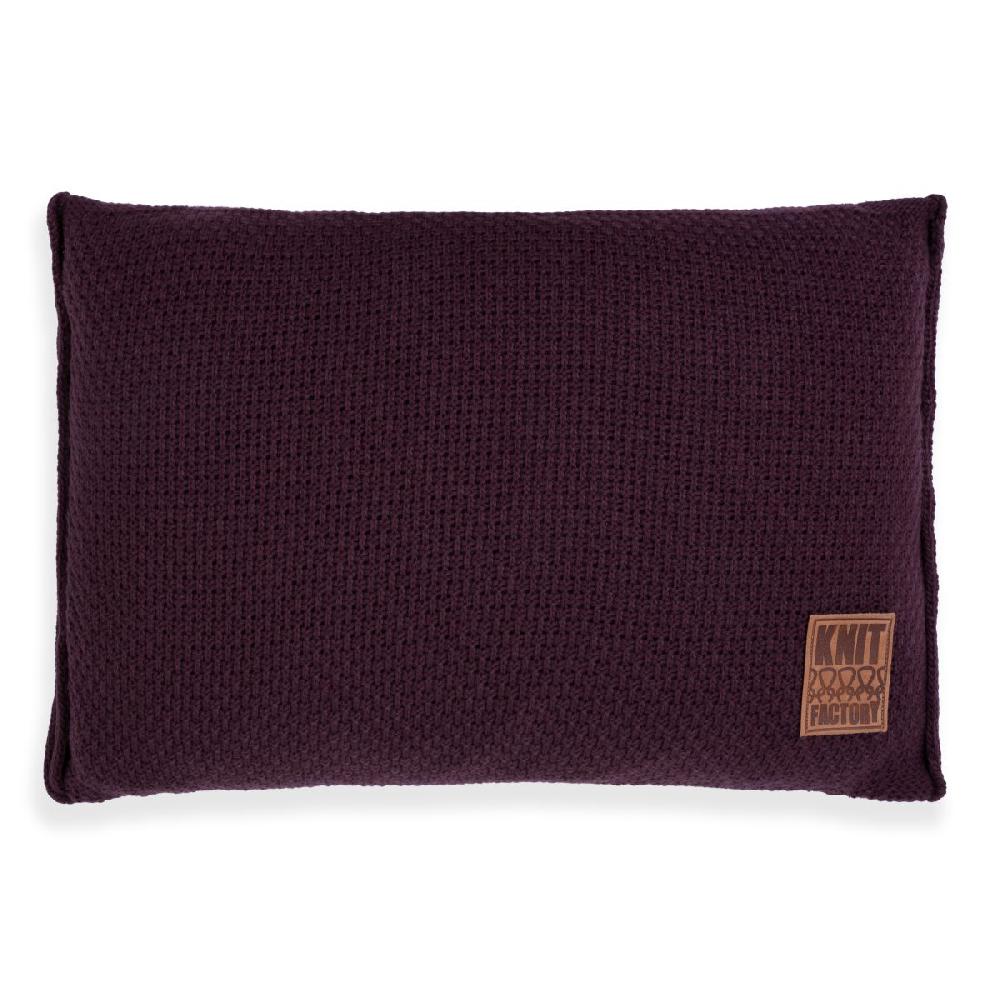 knit factory Jesse Kussen Aubergine - 60x40