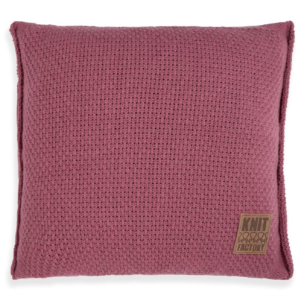 knit factory Jesse Kussen Stone Red - 50x50