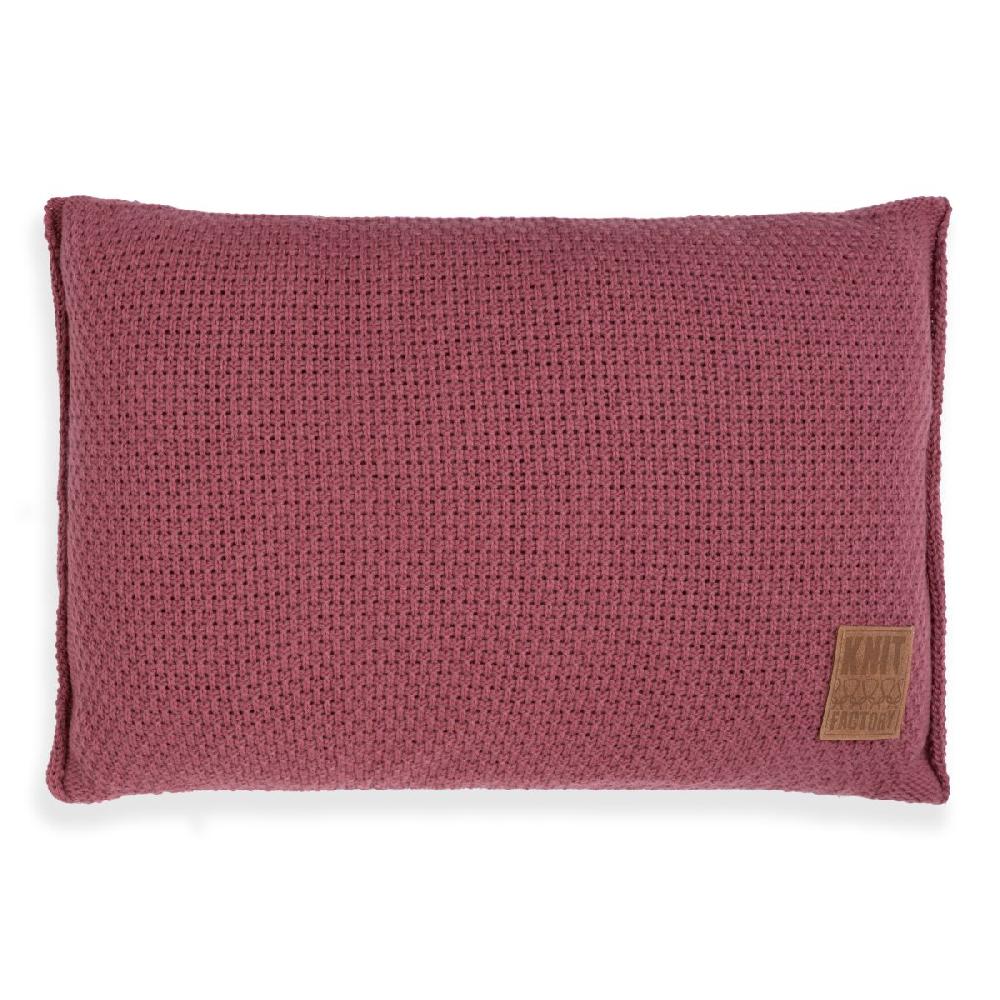 knit factory Jesse Kussen Stone Red - 60x40