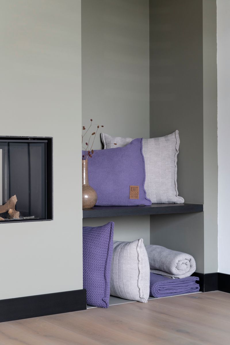 Knit Factory Jesse Kussen Violet - 60x40