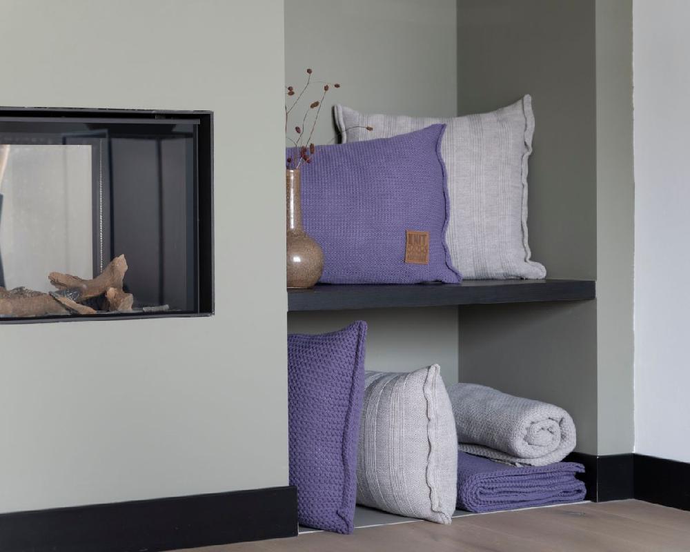 Knit Factory Jesse Kussen Violet - 60x40