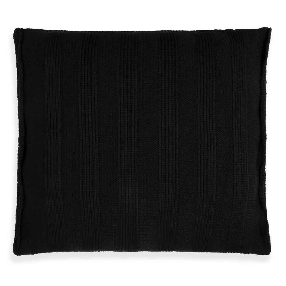 Knit Factory Jesse Kussen Zwart - 50x50