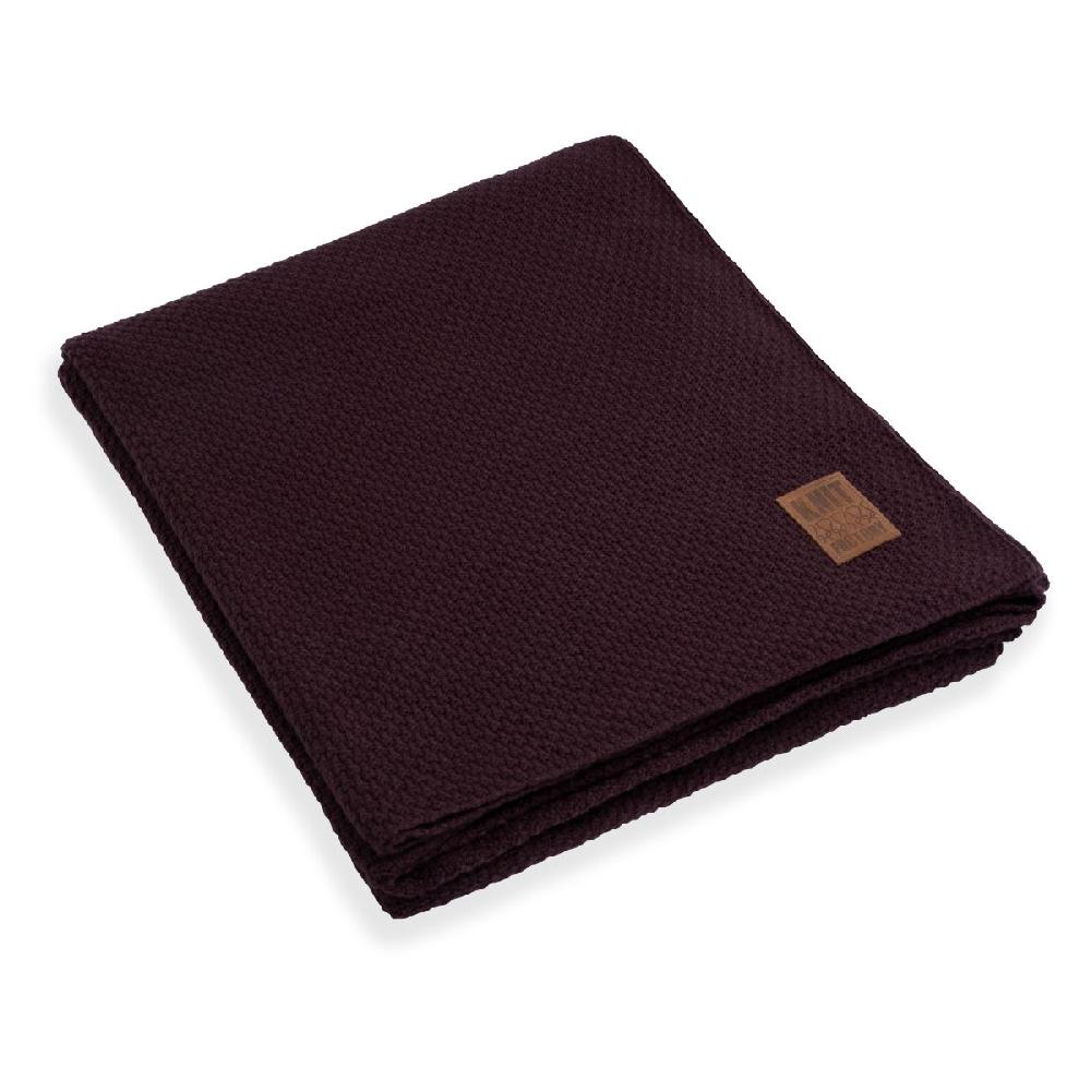 knit factory Jesse Plaid XL Aubergine - 195x225