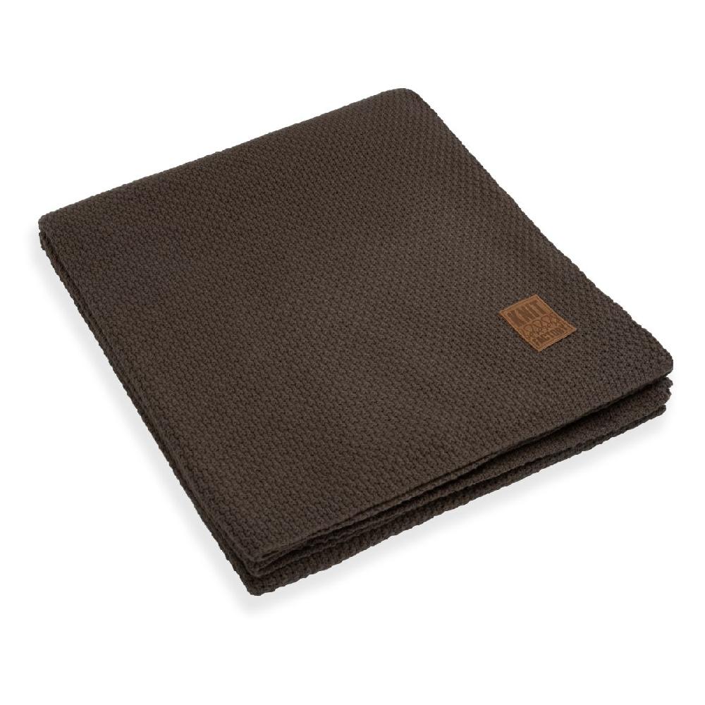 knit factory Jesse Plaid XL Dark Taupe - 195x225