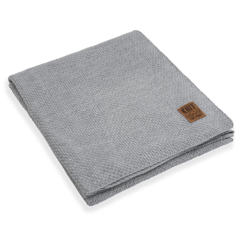 knit factory Jesse Plaid XL Licht Grijs - 195x225