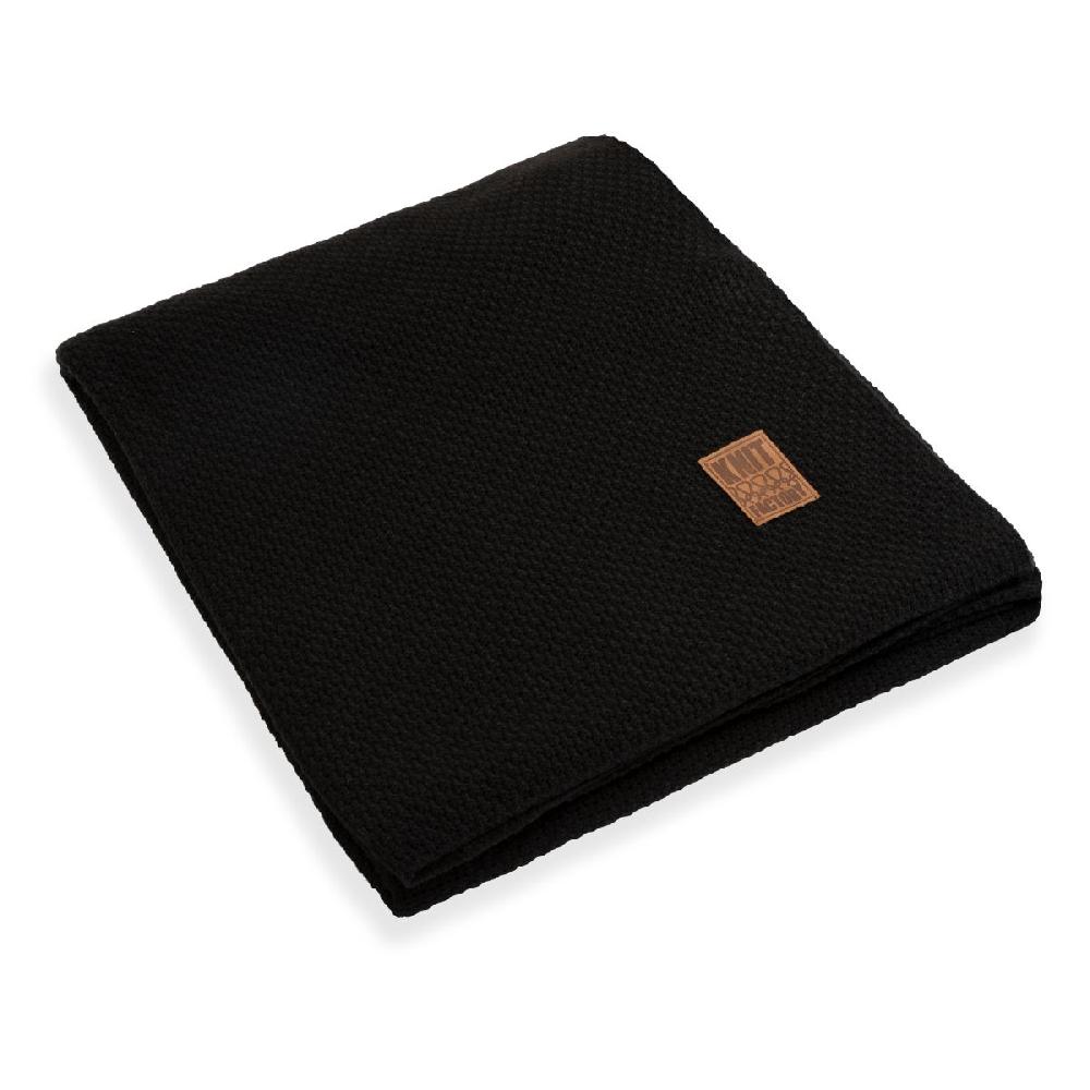 knit factory Jesse Plaid XL Zwart - 195x225