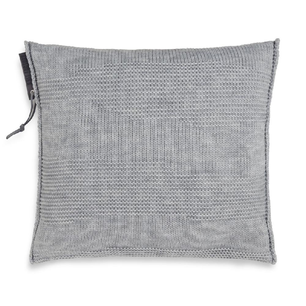 knit factory Joly Kussen Licht Grijs - 50x50