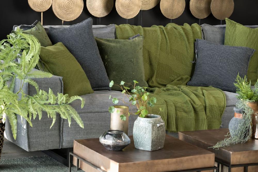 Knit Factory Joly Kussen Tobacco - 50x50