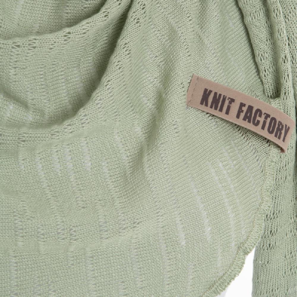 Knit Factory Jose Omslagdoek Sage Green