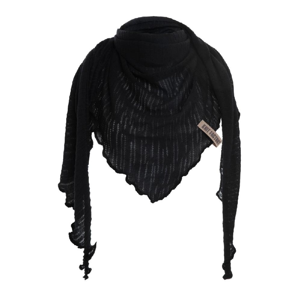 knit factory Jose Omslagdoek Zwart