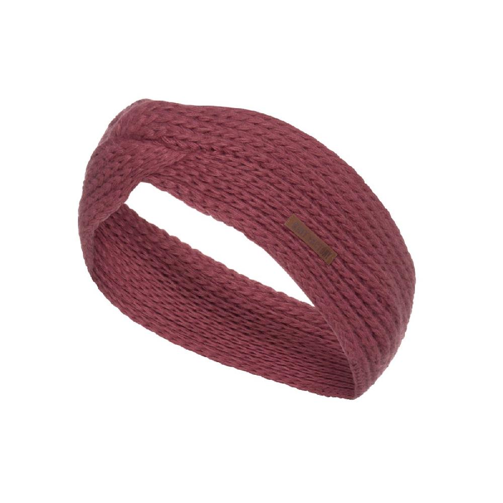 knit factory Joy Hoofdband Stone Red