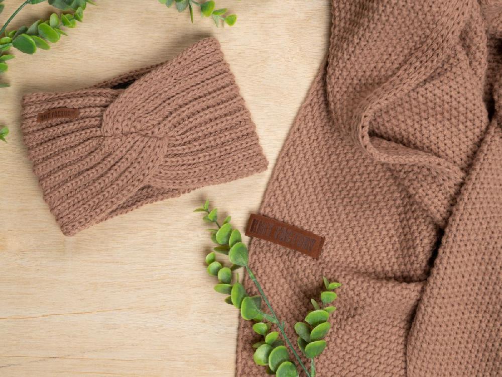 Knit Factory Joy Hoofdband Taupe