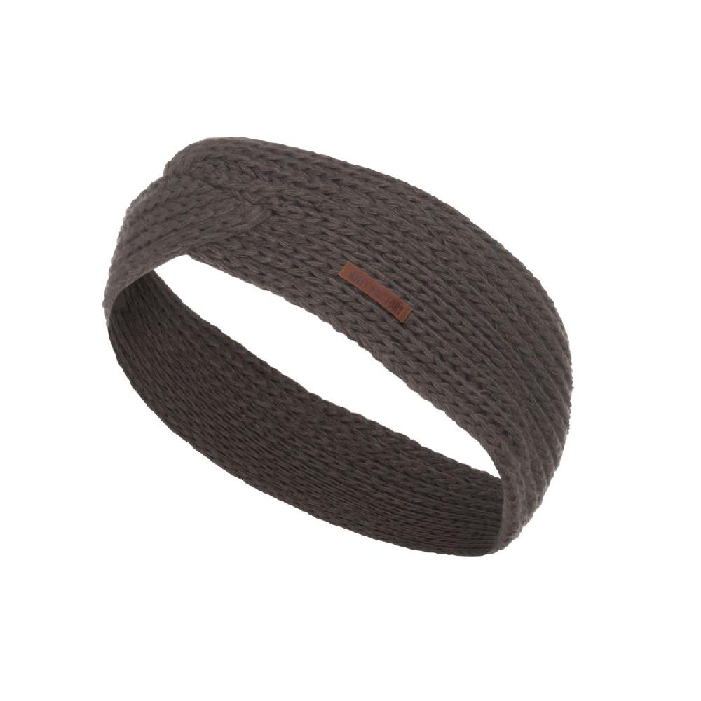 knit factory Joy Hoofdband Taupe
