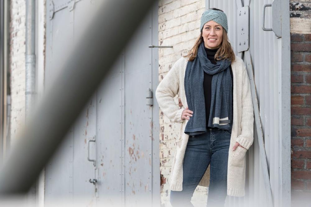 Knit Factory June Sjaal Terra