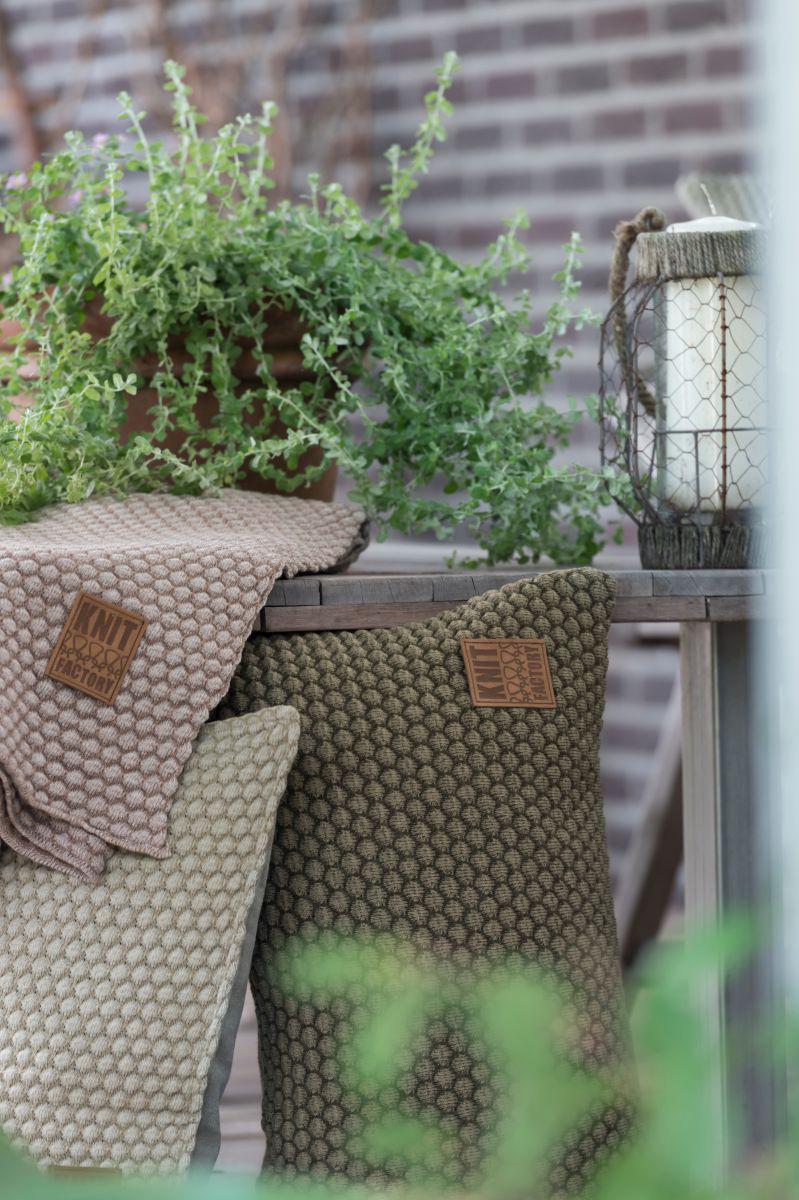 Knit Factory Juul Plaid Marron/Beige