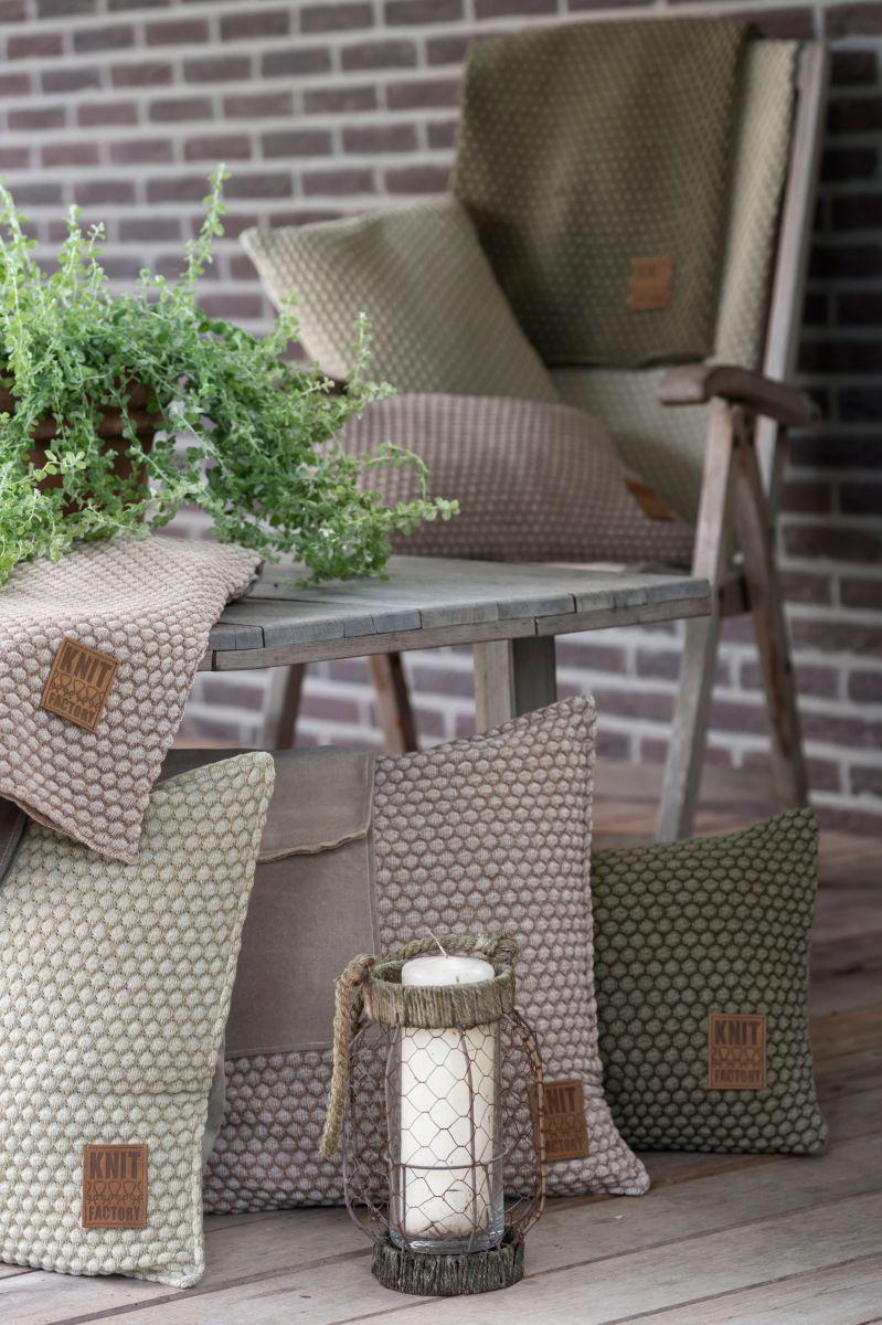 Knit Factory Juul Plaid Marron/Beige