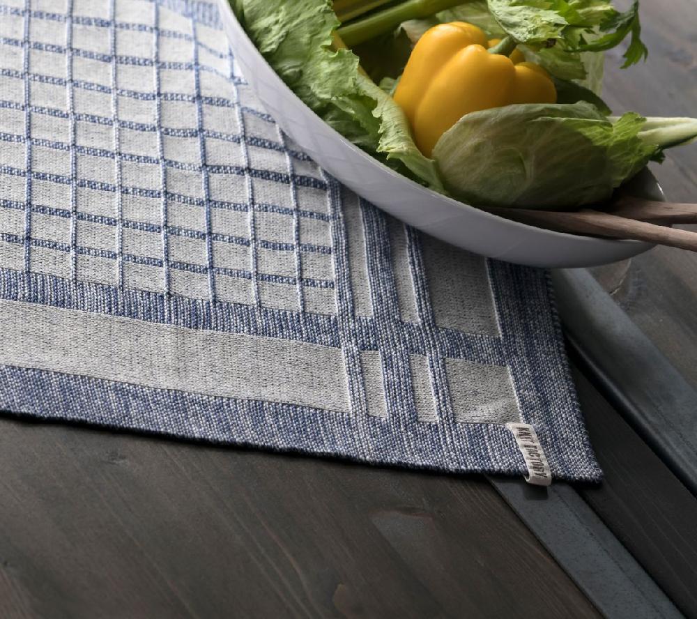 Knit Factory Keukendoek Emma Ecru/Granit