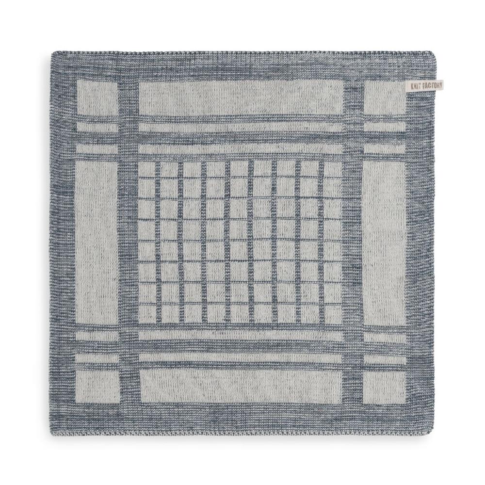 knit factory Keukendoek Emma Ecru/Granit