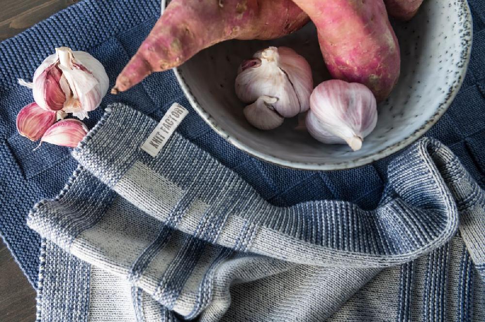 Knit Factory Keukendoek Uni Jeans