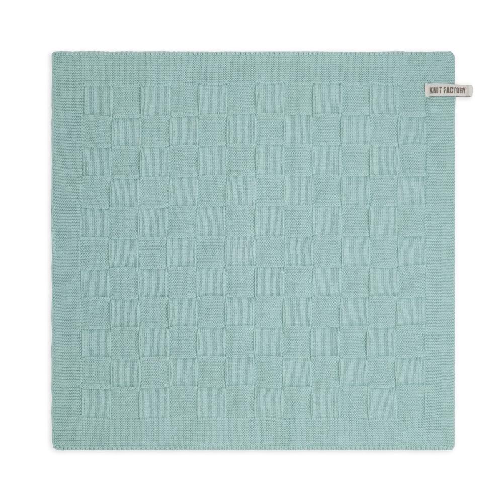 knit factory Keukendoek Uni Mint