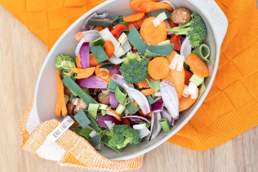 Knit Factory Keukendoek Uni Orange