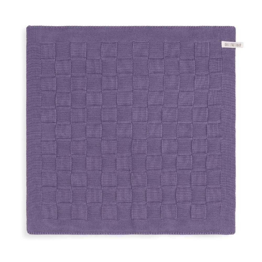 knit factory Keukendoek Uni Violet