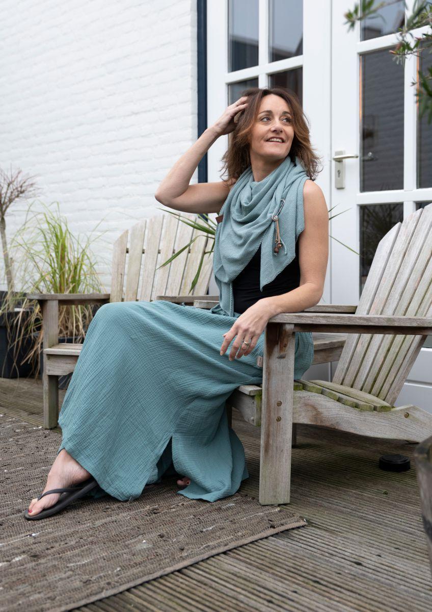 Knit Factory Kiki Maxirok Oker - L/XL