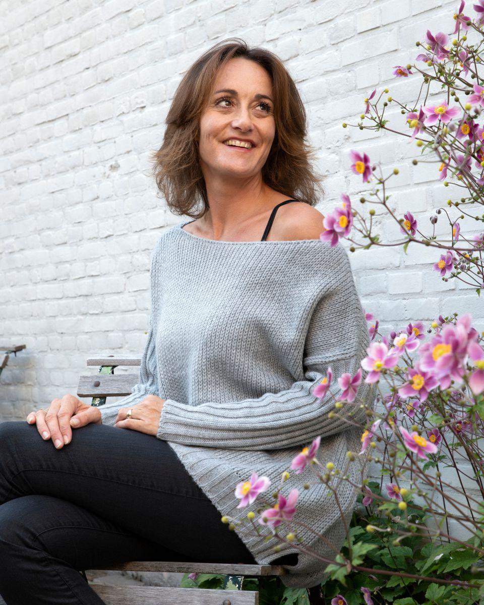 Knit Factory Kylie Trui Licht Grijs - 46/54