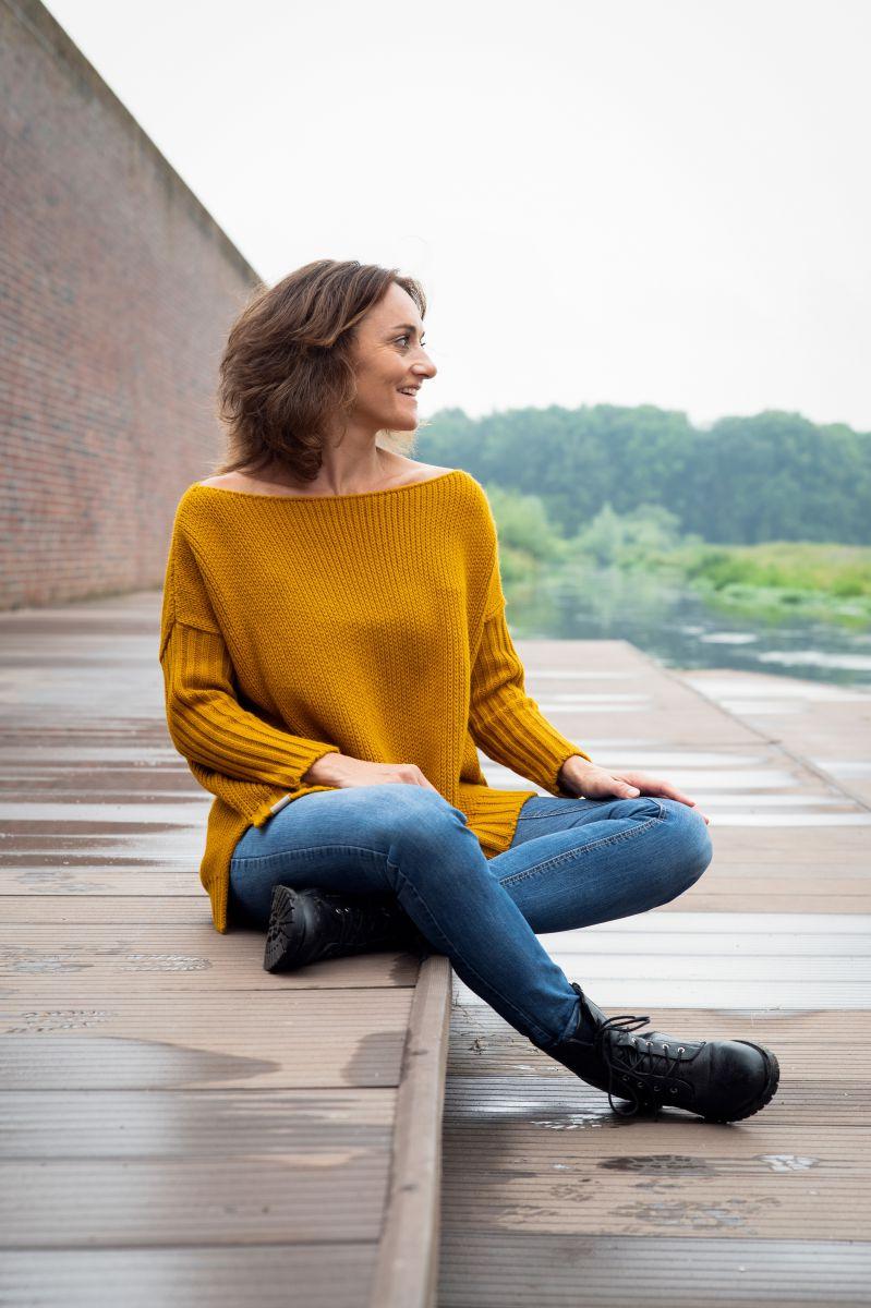 Knit Factory Kylie Trui Oker - 36/44