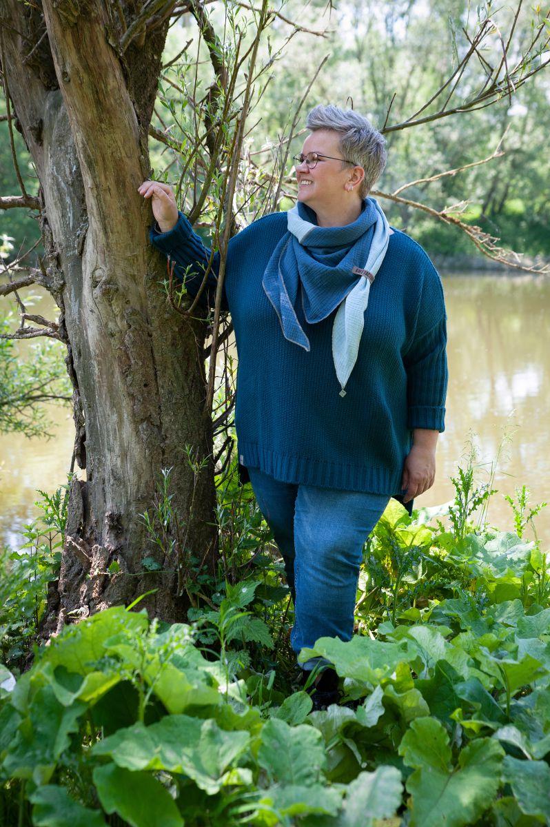 Knit Factory Kylie Trui Petrol - 46/54