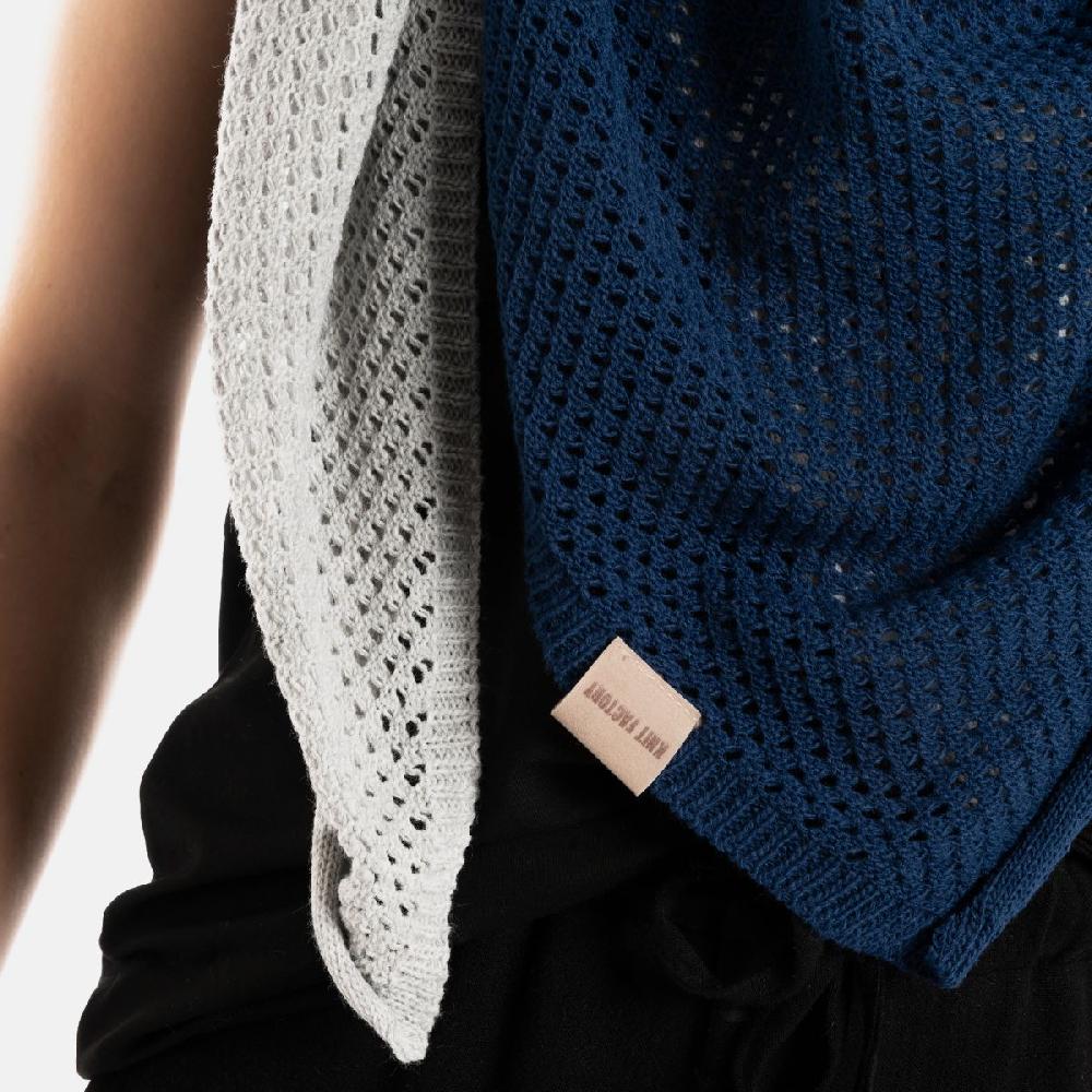 Knit Factory Lacey Vierkante Sjaal Apricot Mist