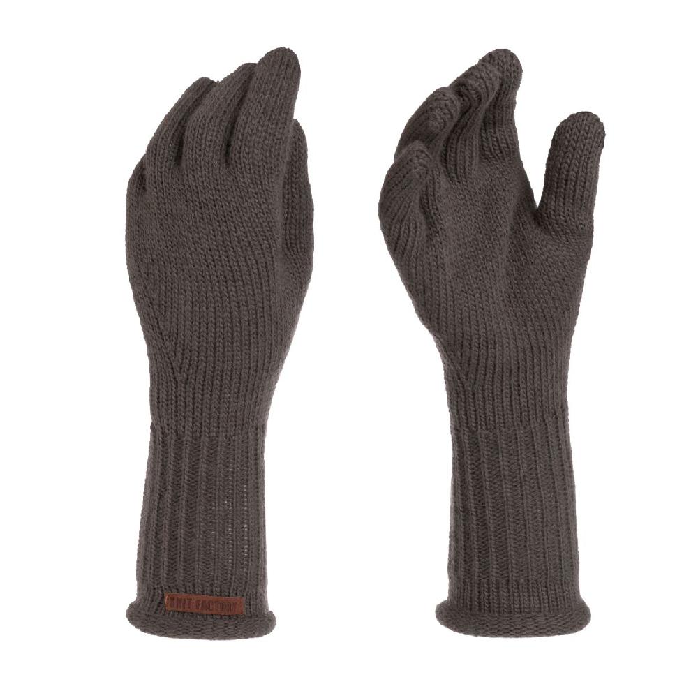 knit factory Lana Handschoenen Taupe