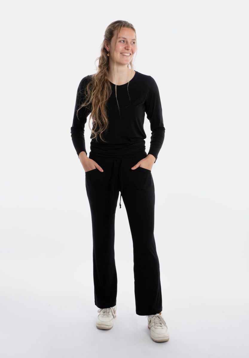 Knit Factory Lily Broek Zwart - M