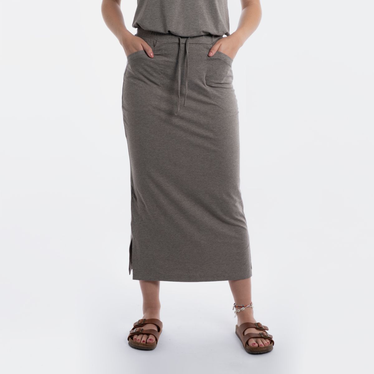Knit Factory Lily Rok Taupe - M