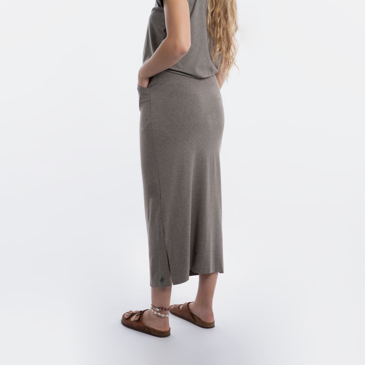 Knit Factory Lily Rok Taupe - M