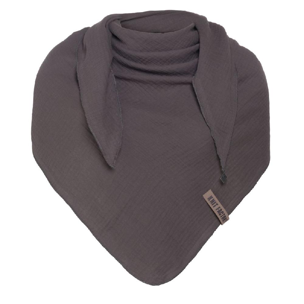 knit factory Liv Omslagdoek Antraciet