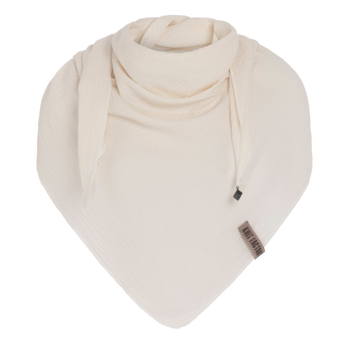 knit factory Liv Omslagdoek Beige