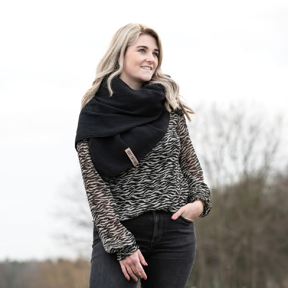 Knit Factory Liv Omslagdoek Roze